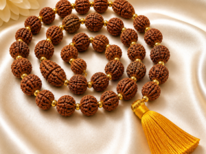 108 Beads Rudraksha Mala for Meditation & Peace